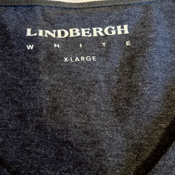 Men’s navy cotton spandex, V-neck T-shirt. NWOT - Picture 2 of 6